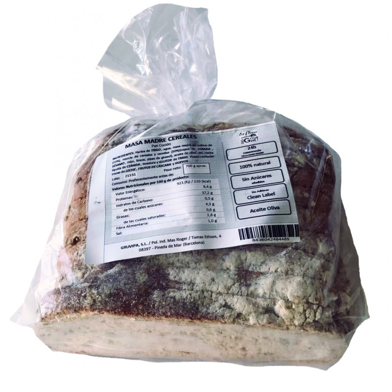 REBANADA MASA MADRE CEREALES 750GR 4UDS